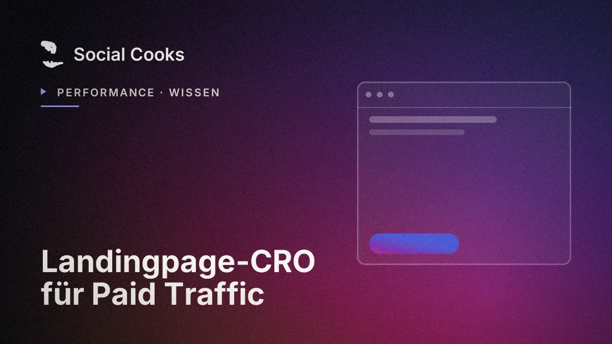 Beitragsbild: Landingpage-CRO für Paid Traffic: Der Klick ist nur die halbe Miete