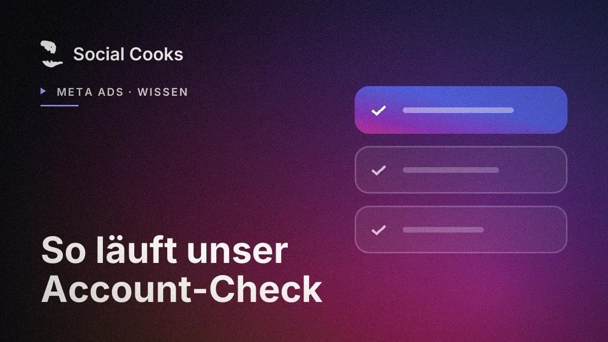 Beitragsbild: Meta-Ads-Audit: So läuft unser kostenloser Account-Check ab