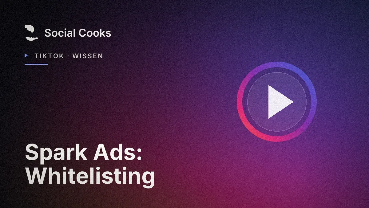 Beitragsbild: Spark Ads: Whitelisting Schritt für Schritt