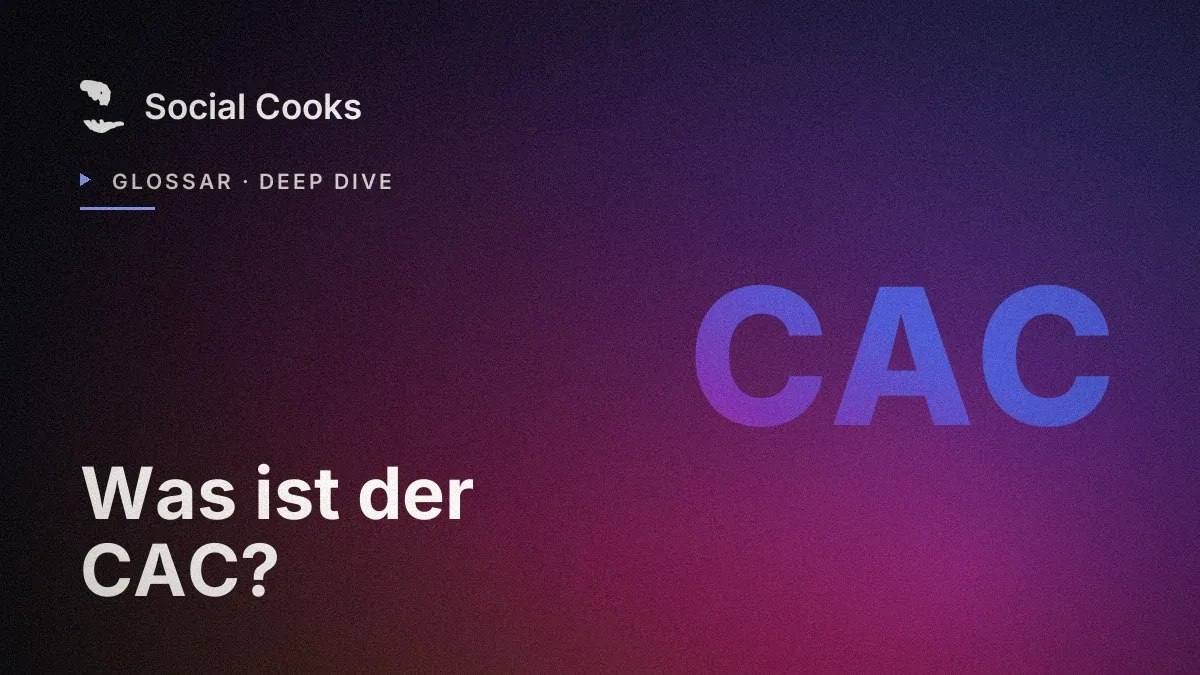 Beitragsbild: Was ist der CAC? Kundengewinnungskosten richtig rechnen